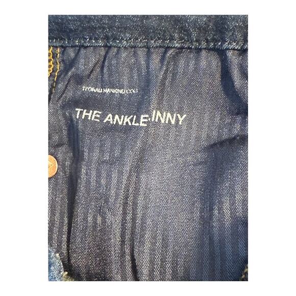 7 For All Mankind Women's Ankle Skinny Jeans Dark‎ Wash Size 4 (27) Blue - Picture 9 of 9